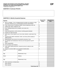 Form F-22539 Request for Waiver of State Supplemental Security Income (Ssi) or Caretaker Supplement Overpayment Recovery or Change in Repayment Rate - Wisconsin, Page 6