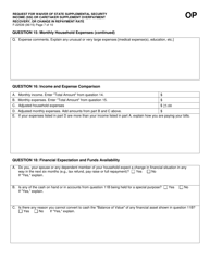 Form F-22539 Request for Waiver of State Supplemental Security Income (Ssi) or Caretaker Supplement Overpayment Recovery or Change in Repayment Rate - Wisconsin, Page 7