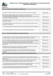 Compost Facility Inspection Form - Less Than 5,000 Cy Source-Separated Compostable Materials - Wisconsin, Page 2