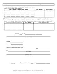 Affidavit of Heirship - Collin County, Texas, Page 2