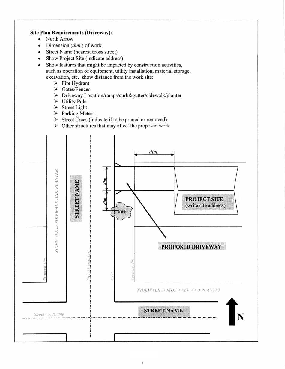 Driveway Permit Application - City of Sacramento, California, Page 3