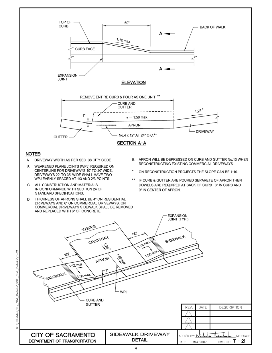 Driveway Permit Application - City of Sacramento, California, Page 4