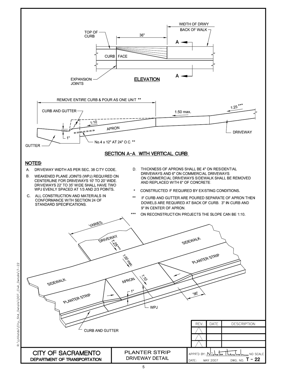 Driveway Permit Application - City of Sacramento, California, Page 5