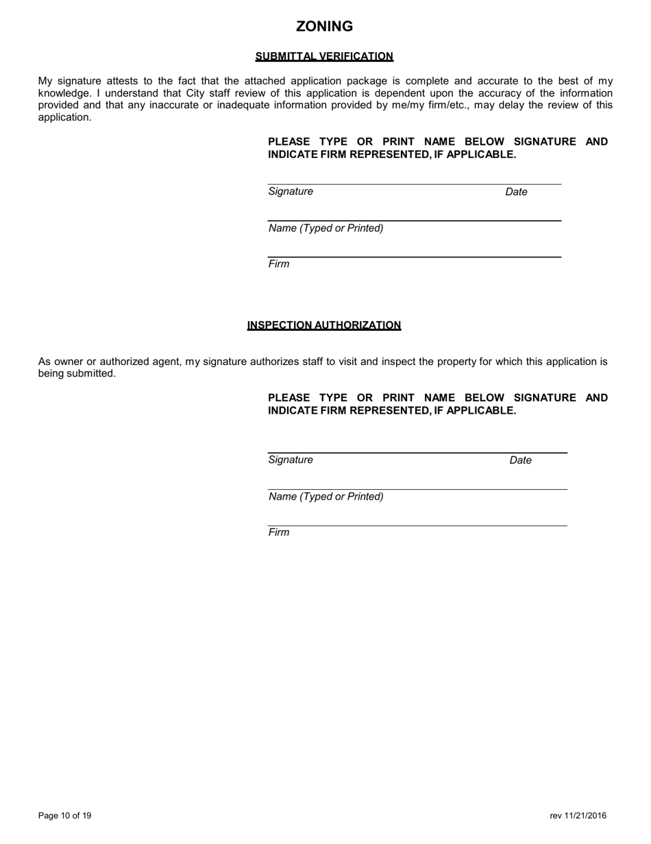Application for Zoning - City of Austin, Texas, Page 11