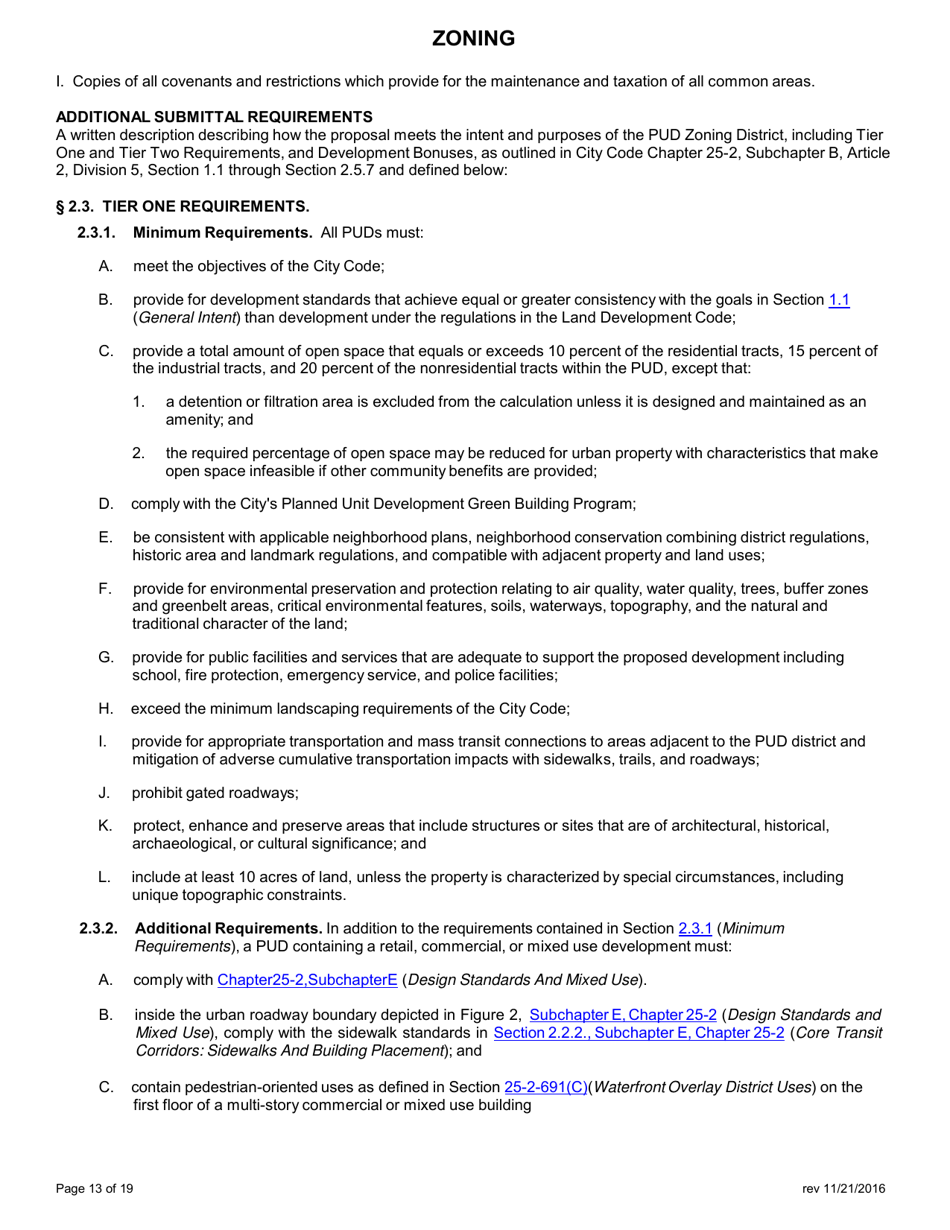 Application for Zoning - City of Austin, Texas, Page 14
