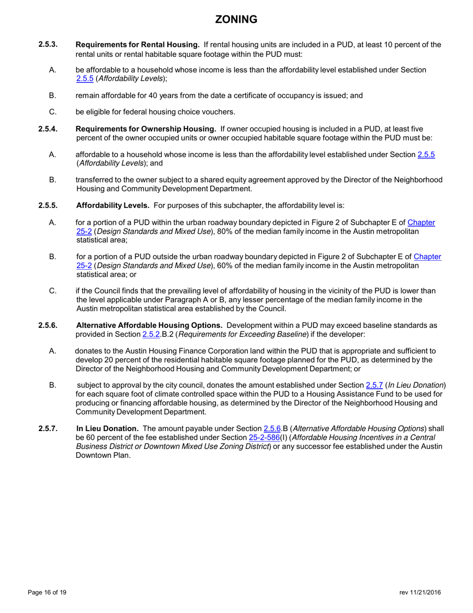 Application for Zoning - City of Austin, Texas, Page 17