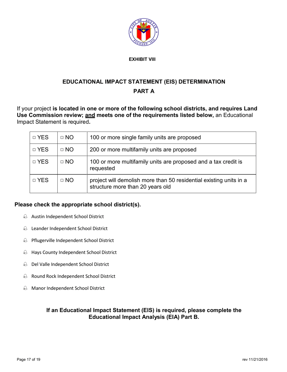Application for Zoning - City of Austin, Texas, Page 18