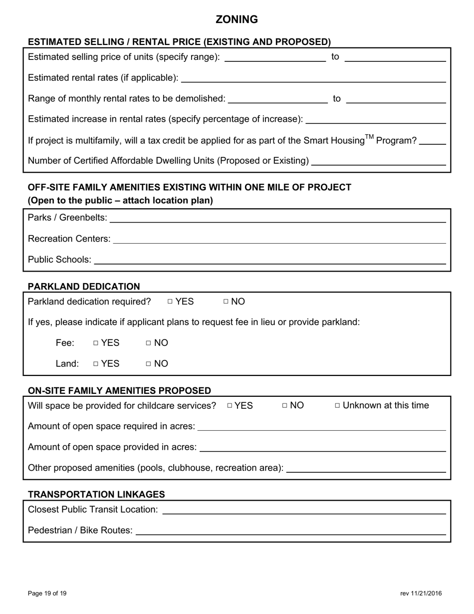 Application for Zoning - City of Austin, Texas, Page 20
