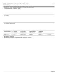 Form F-11096 Prior Authorization/Care Plan Attachment (Pa/CPA) - Wisconsin, Page 2
