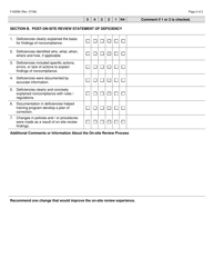 Form F-62590 Post on-Site Review Questionnaire - Nurse Aide Training Programs - Wisconsin, Page 2