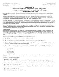 Document preview: Instructions for Form F-11078 Prior Authorization/Preferred Drug List (Pa/Pdl) for Proton Pump Inhibitor (Ppi) Capsules and Tablets - Wisconsin