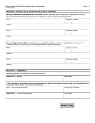 Form F-13167 HIPAA Privacy Revocation of Authorization - Wisconsin Seniorcare - Wisconsin, Page 2