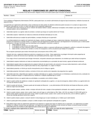 Document preview: Formulario F-25614 Reglas Y Condiciones De Libertad Condicional - Wisconsin (Spanish)