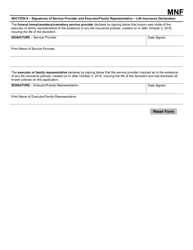Form F-10141 Wisconsin Funeral and Cemetery AIDS Program Application - Wisconsin, Page 5