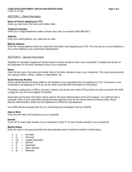 Instructions for Form F-22571 Caretaker Supplement Application - Wisconsin, Page 2