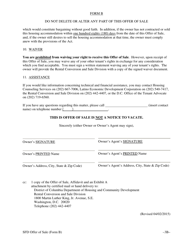 Form B Offer of Sale &amp; Tenant Opportunity to Purchase Without a Third Party Sale Contract for a Single Rented Family House, a Single Rented Condominium Unit or a Single Rented Cooperative Unit - Washington, D.C., Page 6