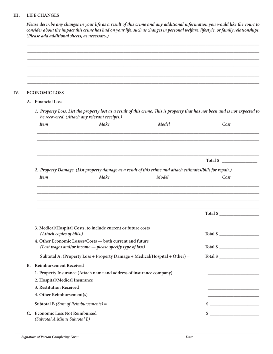 Victim Impact Statement - Virginia, Page 4