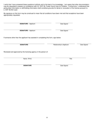 Form DCF-F-CFS0787 Child Foster Care Licensing Checklist - Wisconsin, Page 22