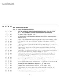 Form DCF-F-CFS0787 Child Foster Care Licensing Checklist - Wisconsin, Page 4