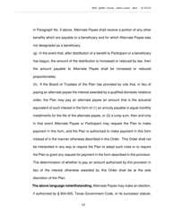 Trs Model Domestic Relations Order for Retiree - Texas, Page 10
