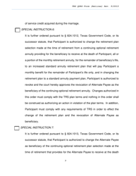 Trs Model Domestic Relations Order for Retiree - Texas, Page 7