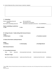 Georgia Historic Resources Survey Form for Use With Gnahrgis - Georgia (United States), Page 3