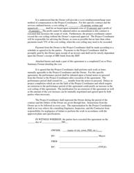 Sample Agreement for Services of Project Coordinator - West Virginia, Page 4