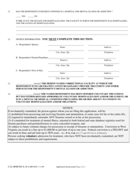 Form INV2 Application for Involuntary Custody for Mental Health Examination of Individual Incarcerated in a Jail, Prison, or Other Correctional Facility - West Virginia, Page 4