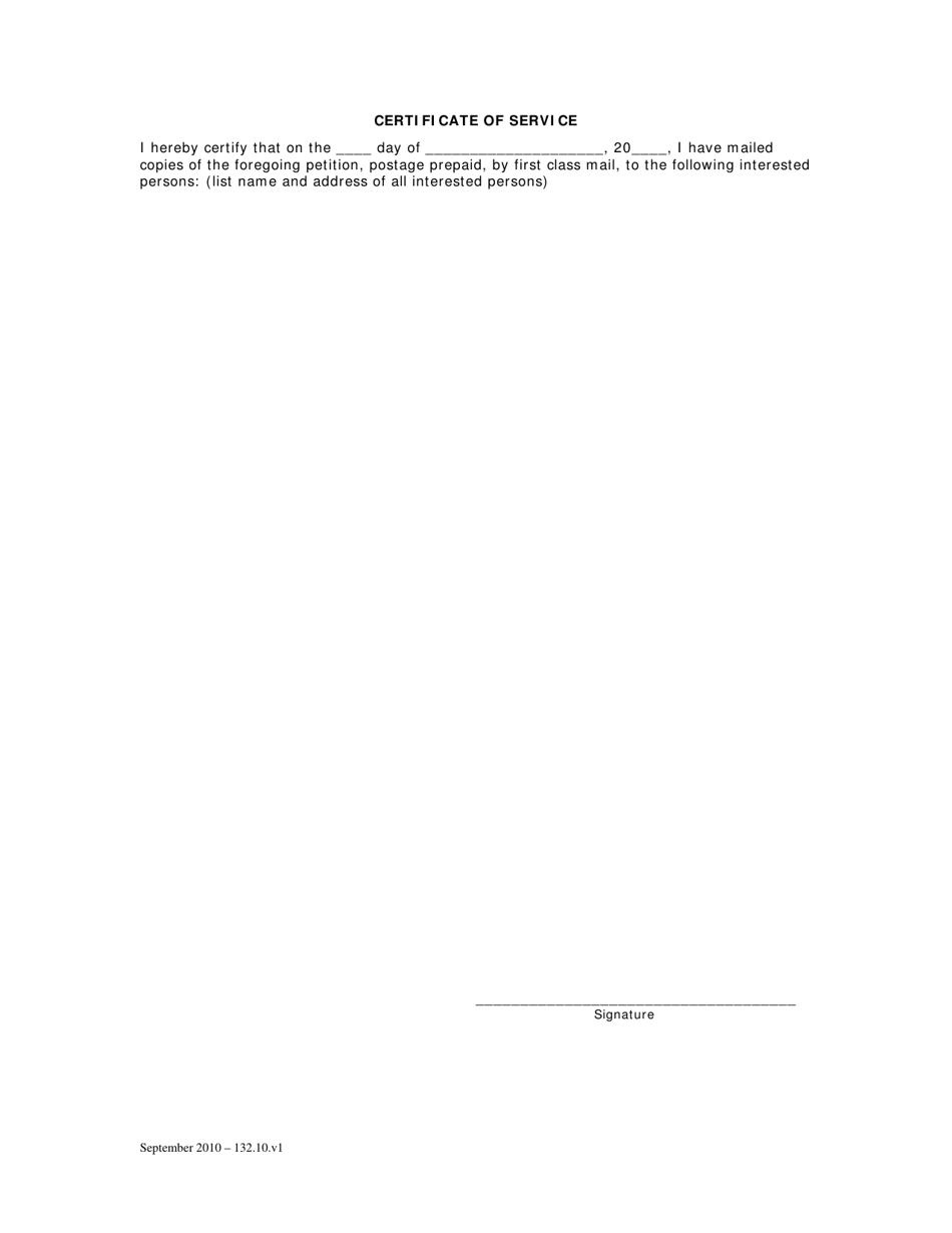 Petition for Release of Funds Held in the Estate Deposit Account - Washington, D.C., Page 2