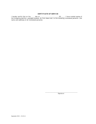 Petition to Deposit Funds Into the Estate Deposit Account and Order - Washington, D.C., Page 2
