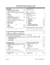 Star Kids Screening and Assessment Instrument - Texas, Page 26