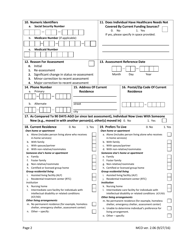 Star Kids Screening and Assessment Instrument - Texas, Page 2
