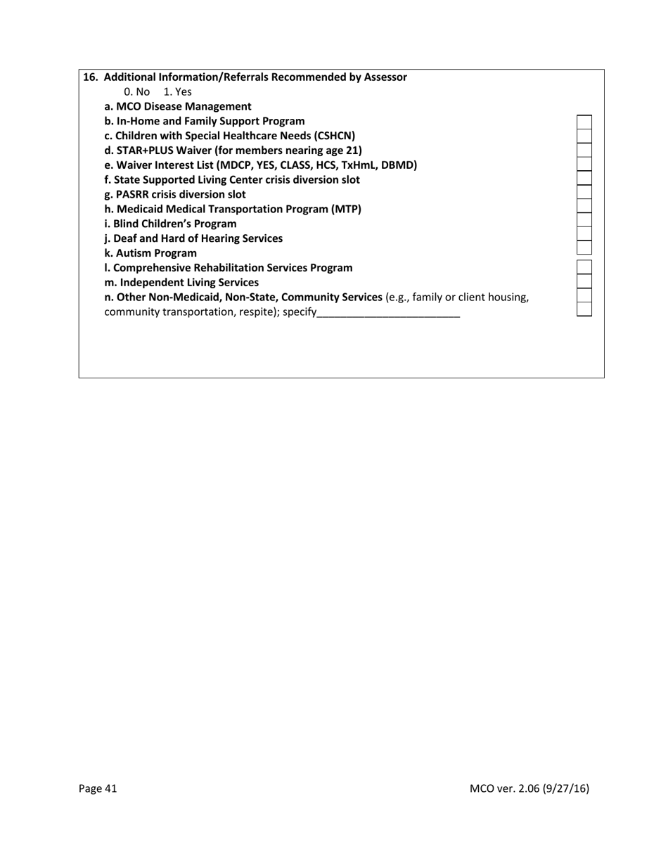 Star Kids Screening and Assessment Instrument - Texas, Page 41