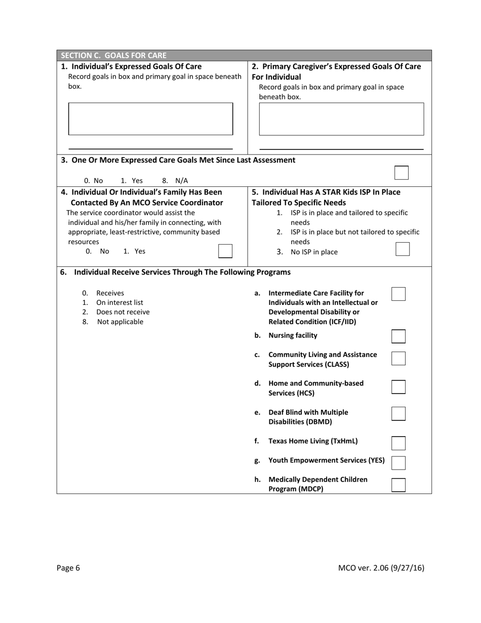 Star Kids Screening and Assessment Instrument - Texas, Page 6