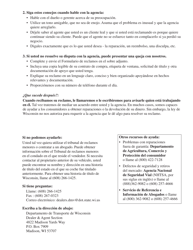 Formulario MV2338S Reclamo a Agencias De Automotores - Wisconsin (Spanish), Page 2