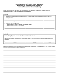 Form MV2861 Moped Dealer Two Year License Application - Wisconsin, Page 2