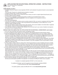 Form MV3027 Application for Occupational Operator License - Wisconsin