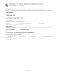 Form MV2685 Wisconsin Ifta and Irp Records Review Questionnaire - Wisconsin, Page 3