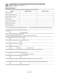 Form MV2685 Wisconsin Ifta and Irp Records Review Questionnaire - Wisconsin, Page 7