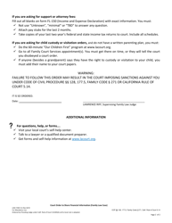 Form LASC FAM111 Court Order to Share Financial Information for Divorce, Legal Separation, or Nullity Cases - County of Los Angeles, California, Page 2