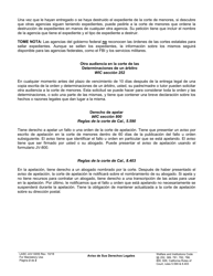 Formulario LASC JUV020S Aviso De Sus Derechos Legales - County of Los Angeles, California (Spanish), Page 2