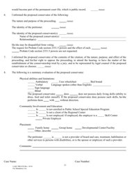 Form LASC PRO076 Probate Court Appointed Counsel&#039;s Report for Developmentally Disabled Adults - County of Los Angeles, California, Page 2