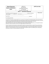 Form PTO-2042A Patent Electronic System Verification Form, Page 2