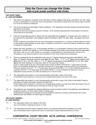 Form CV-414 Injunction - Child Abuse - Wisconsin (English/Spanish), Page 3