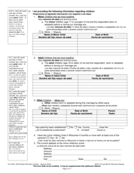 Form FA-4108V Petition With Minor Children - Wisconsin (English/Spanish), Page 4