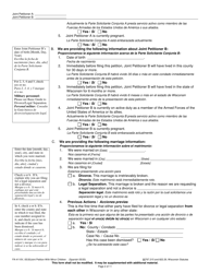 Form FA-4110V Joint Petition With Minor Children - Wisconsin (English/Spanish), Page 2