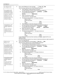 Form FA-4110V Joint Petition With Minor Children - Wisconsin (English/Spanish), Page 3