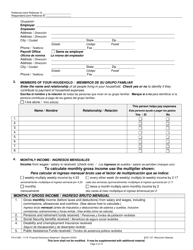 Form FA-4139V Financial Disclosure Statement - Wisconsin (English/Spanish), Page 2