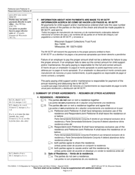 Form FA-4126VA Stipulation for Temporary Order With Minor Children - Wisconsin (English/Spanish), Page 6