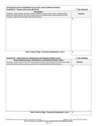 Form GN-3505 Account of Guardian - Annual/Interim/Final (Minor Guardianship of the Estate) - Wisconsin, Page 2